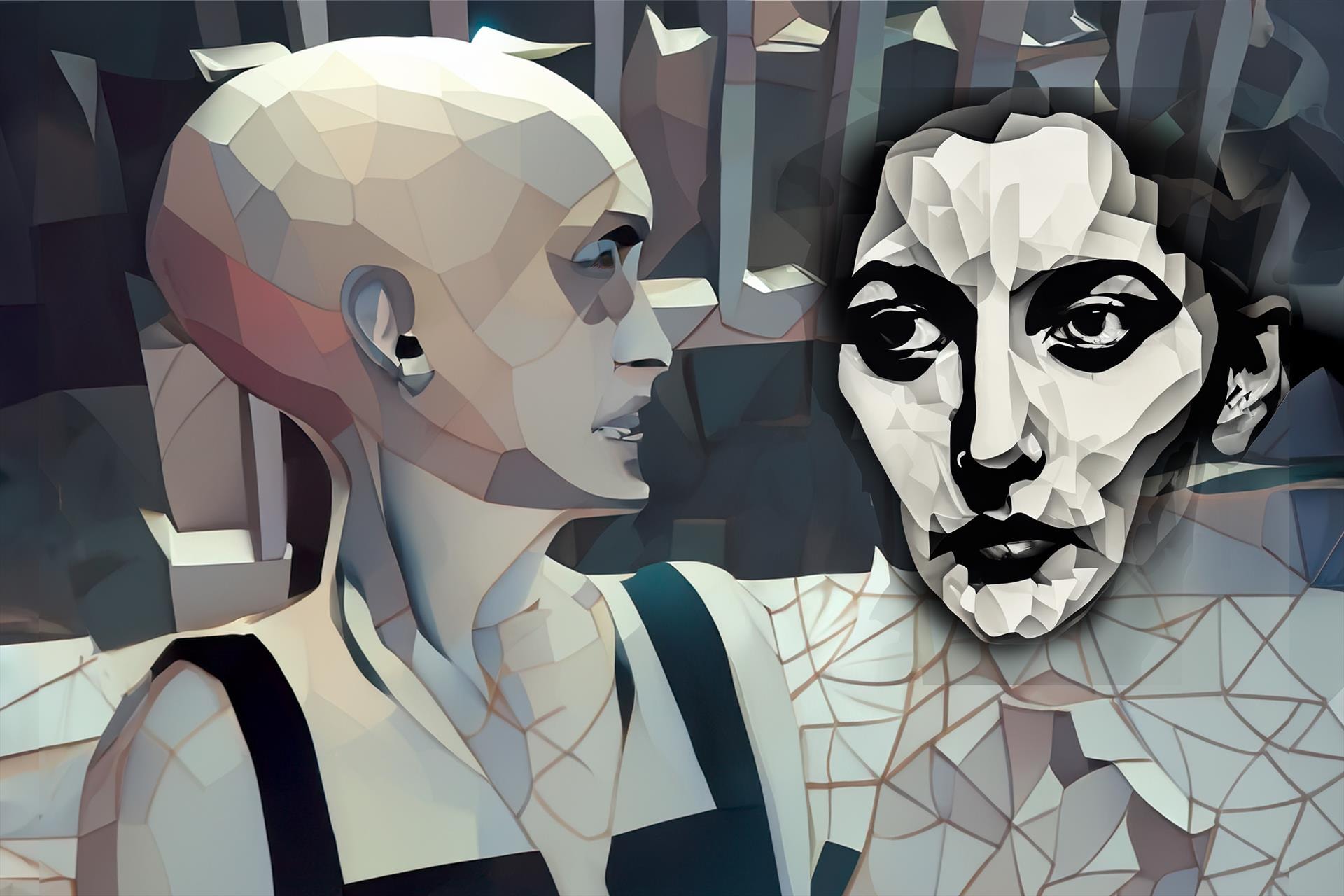 CUBIST CONVERSATION by Paul Lawrence