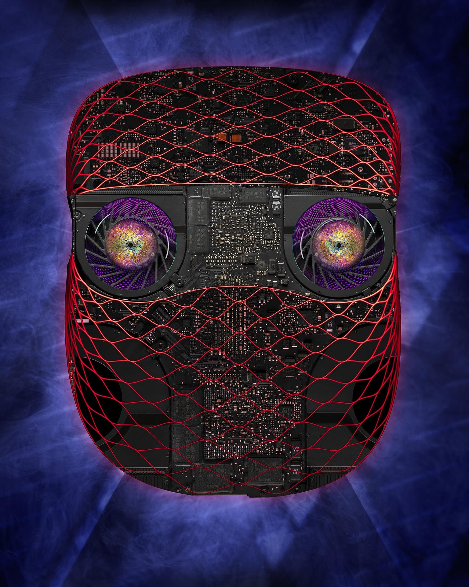 The Machine Await UR Prompt by James Woodward