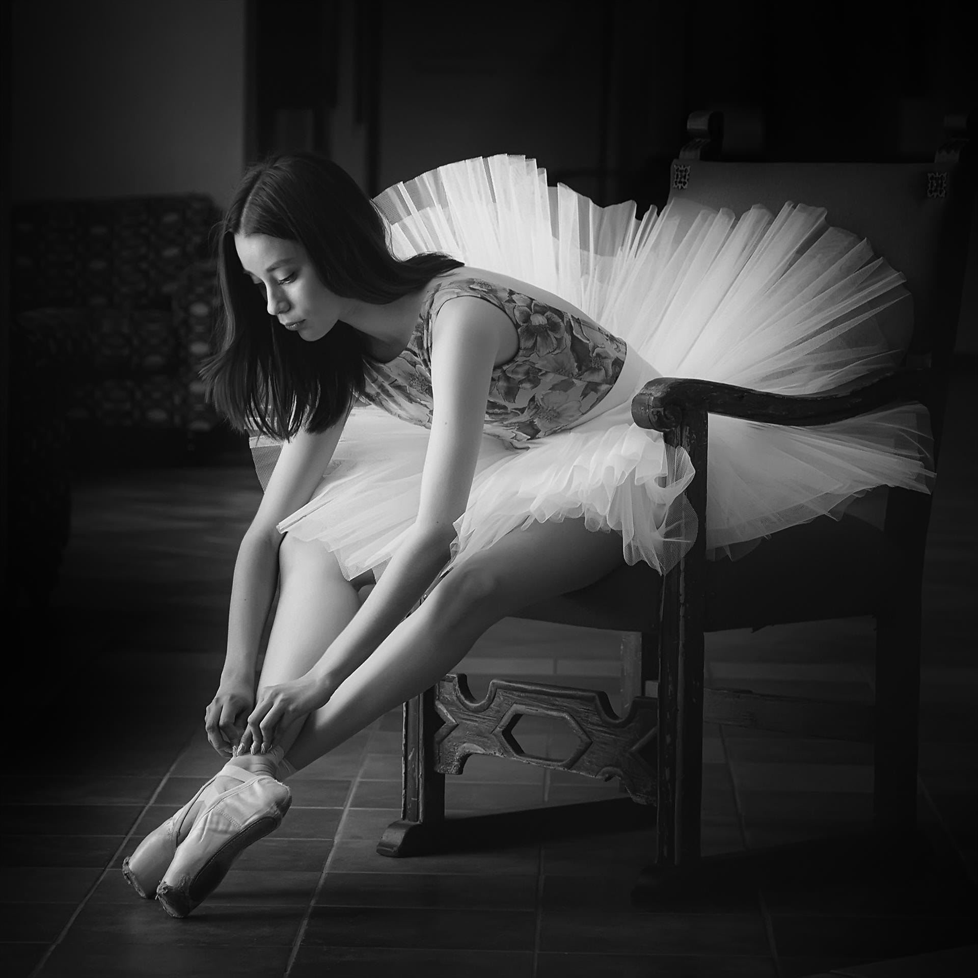 Ballerina Prepares by Judy MacLean